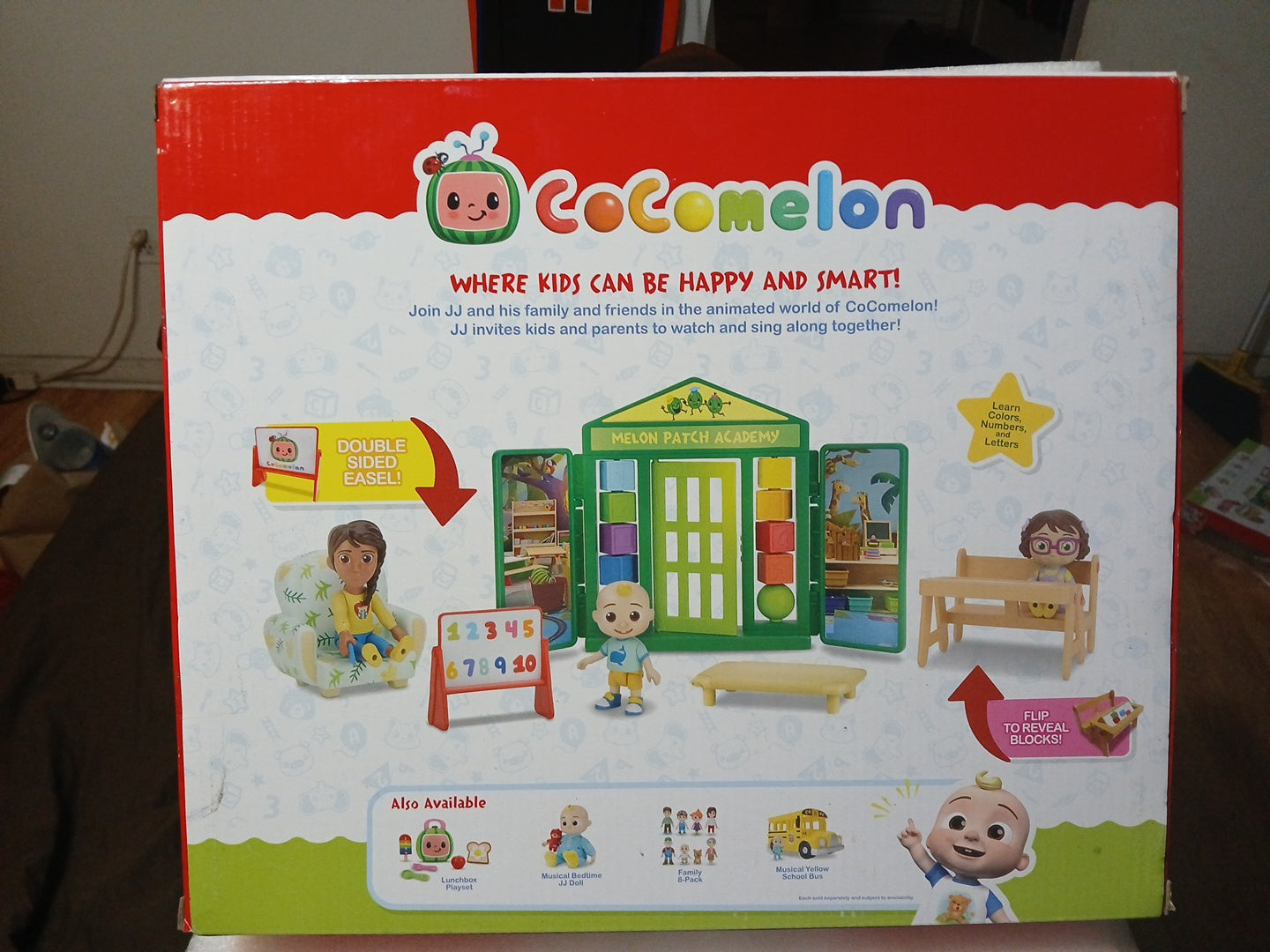 Cocomelon School Play Time Deluxe playset 8 Piece New In Box