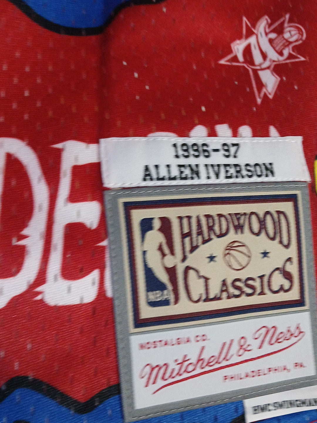 Mitchell & Ness Philadelphia 76ers Allen Iverson slap SwingMan Jersey XL
