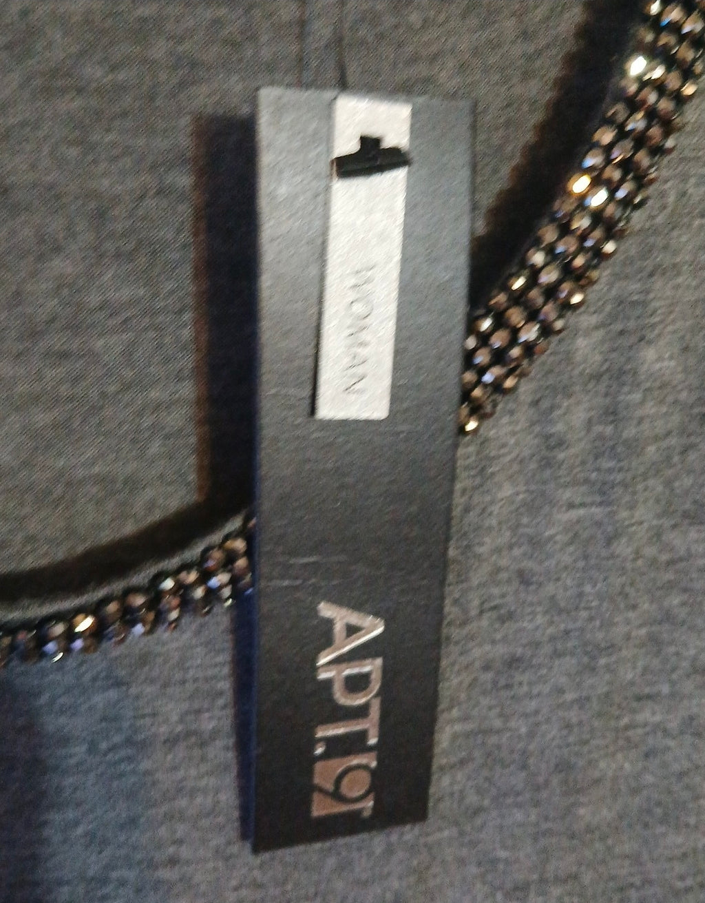 Apt 9 Women's Gray & White Sleeveless Tank Rhinestone Neck Size 1X