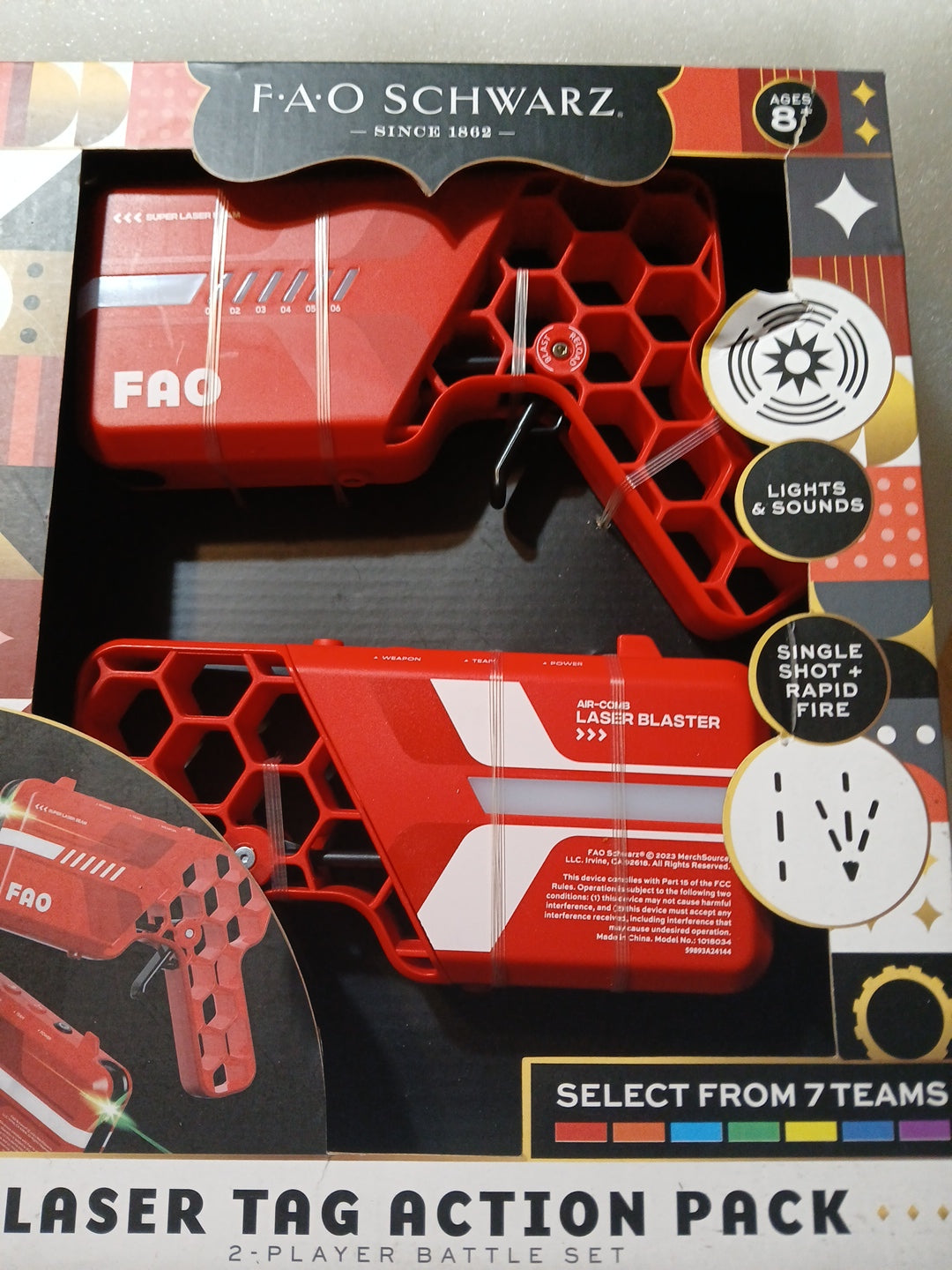 FAO Schwarz laser tag action pack two player set