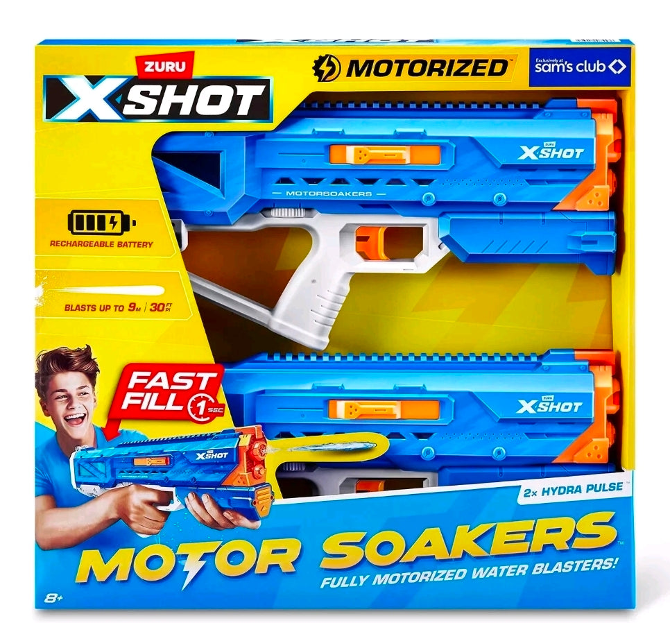 ZURU X Shot motorized motor Soaker fully motorized water gun 2 Pack