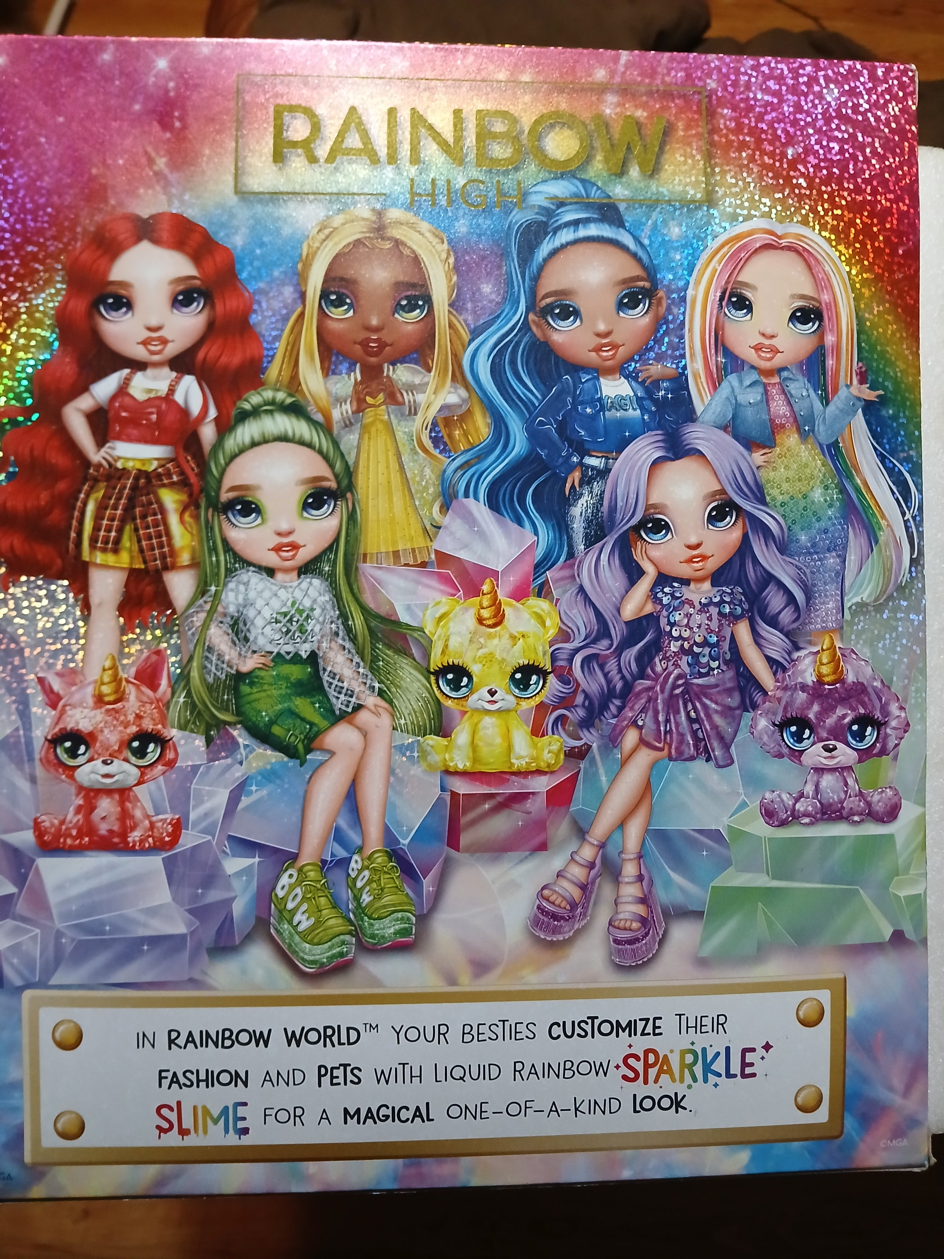 Rainbow High Skyler Bradshaw fashion doll with a slime kit and pet