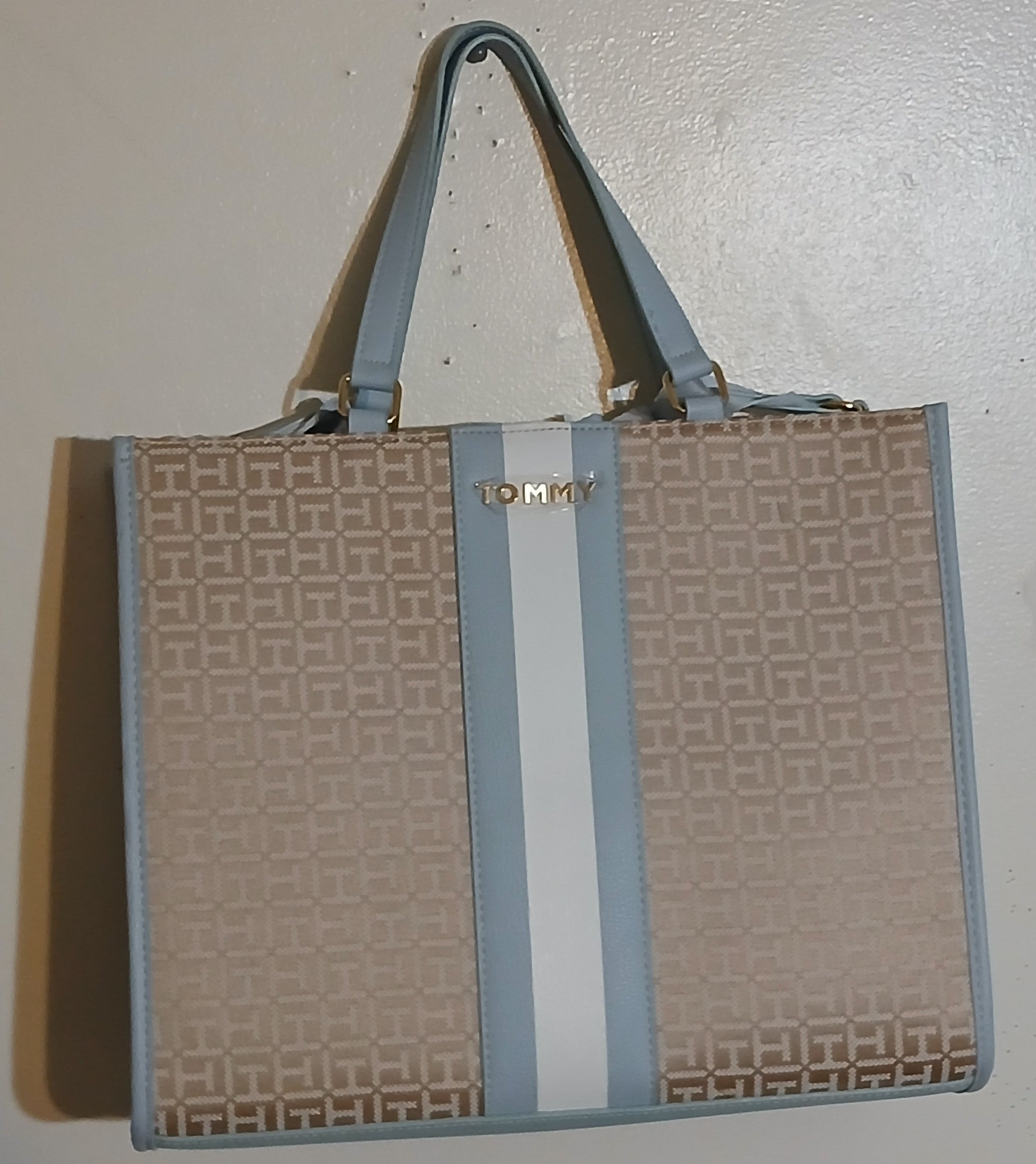 Tommy Hilfiger women's tote bag large Baby blue
