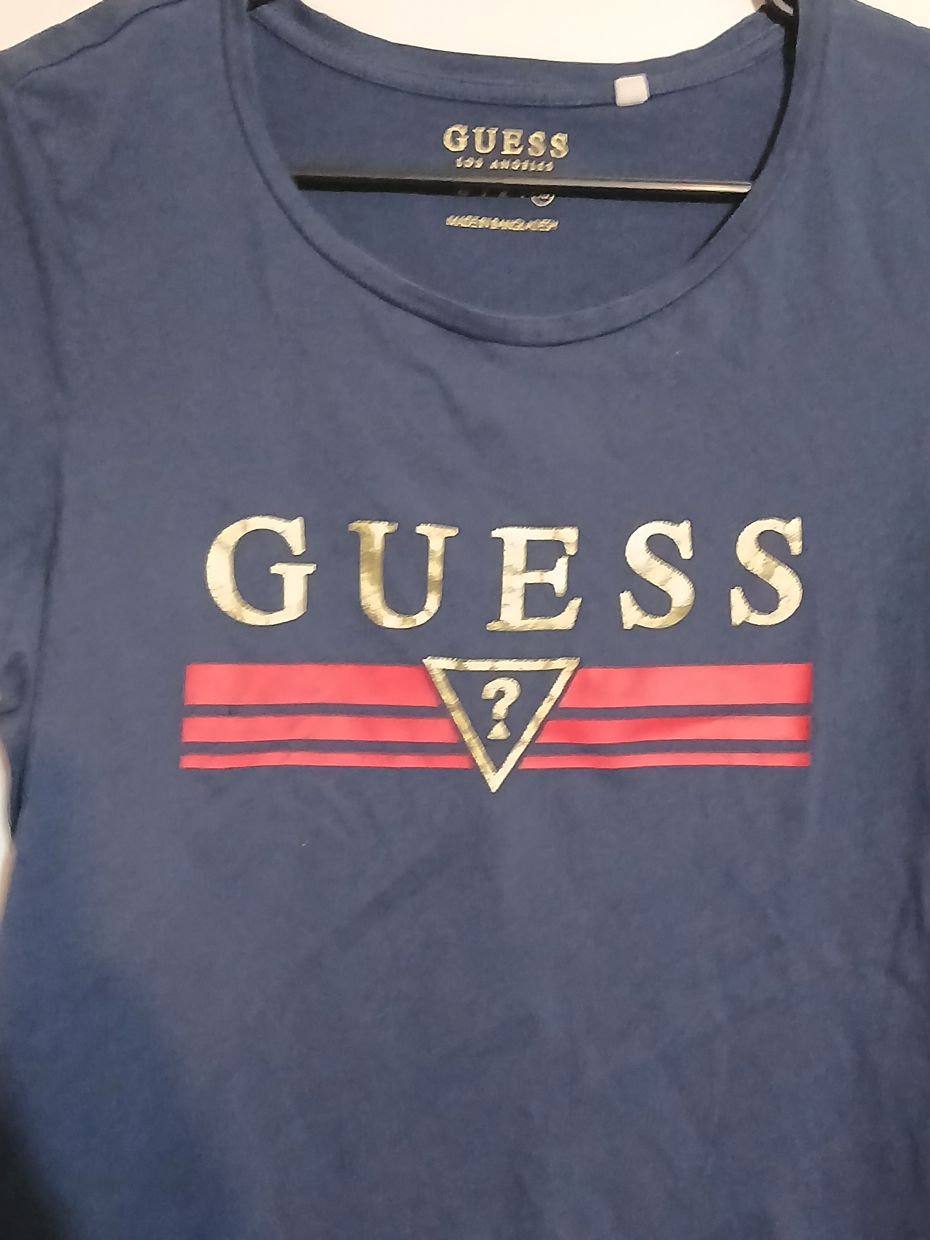 GUESS LOS ANGELES  WOMANS BLUE  TOP SIZE XL