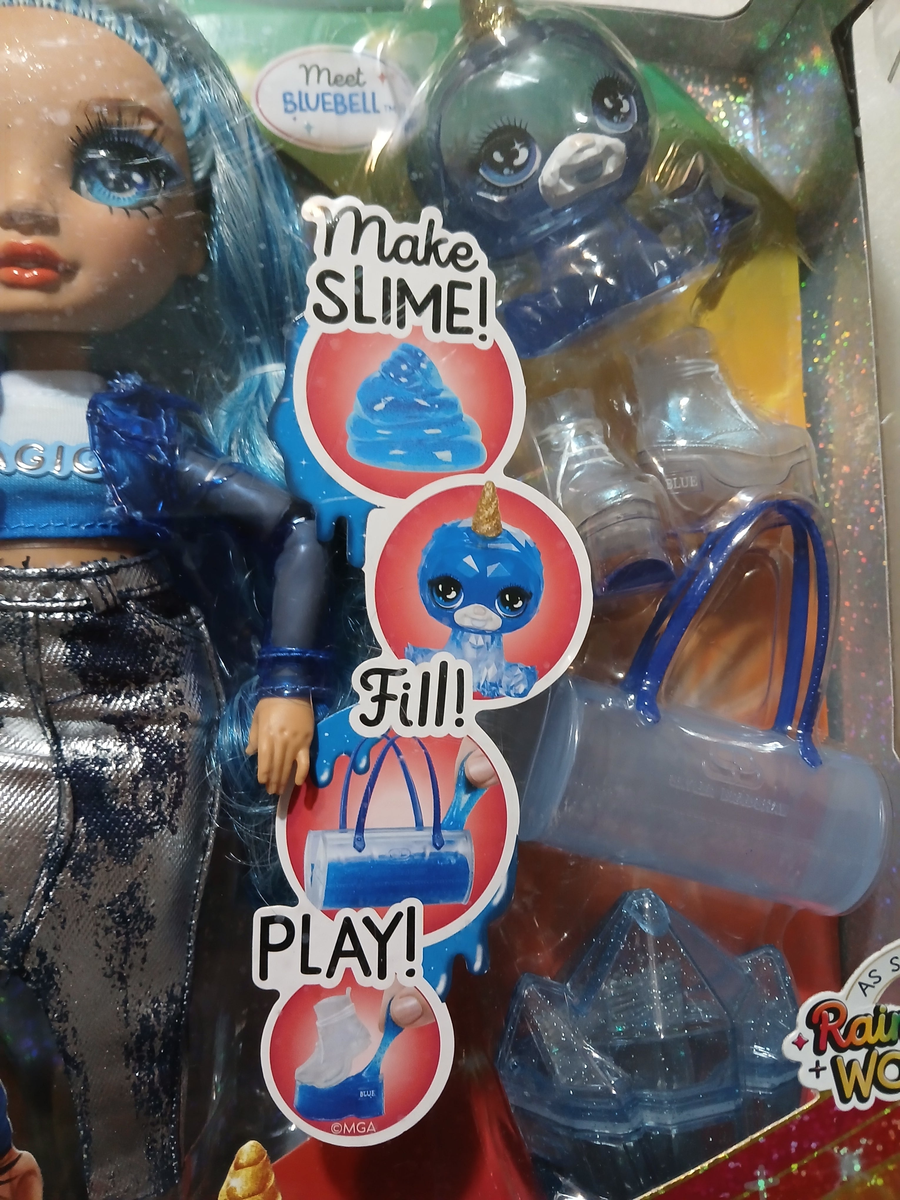 Rainbow High Skyler Bradshaw fashion doll with a slime kit and pet