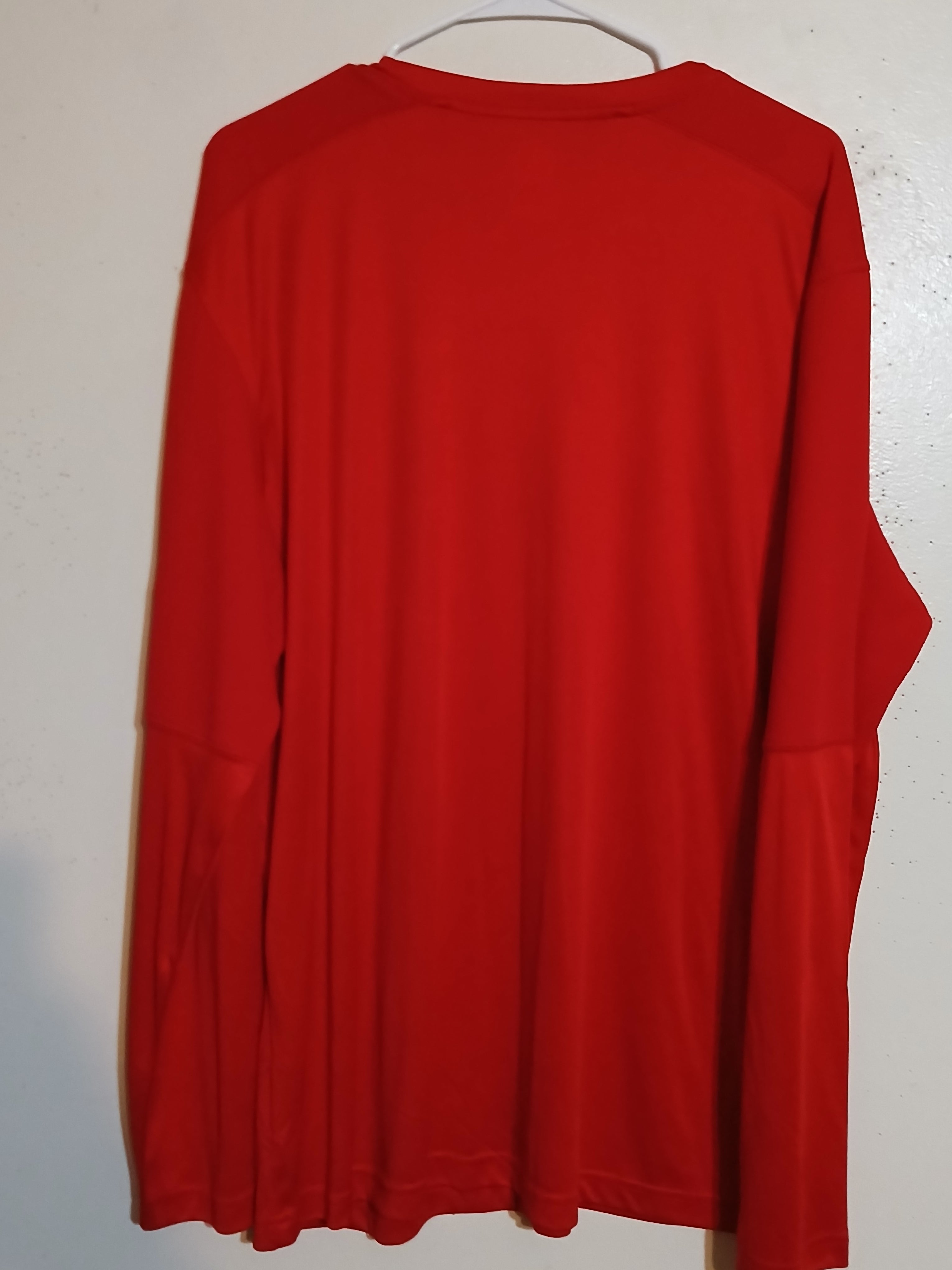 NHL DETROIT RED WING LONG SLEEVE T SHIRT  RED WITH TAGS SIZE XL