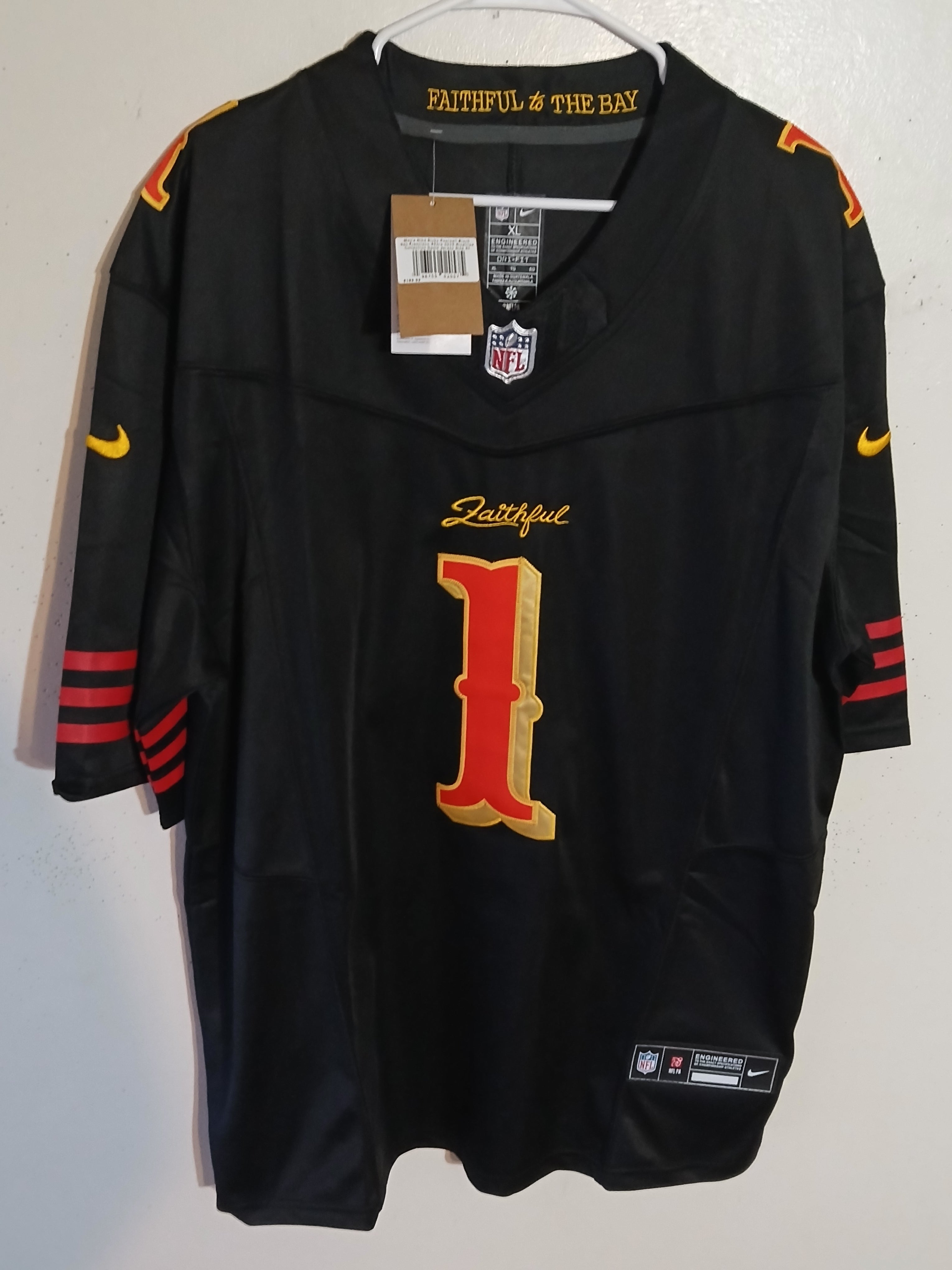 Nike San Francisco 49ers Ricky Pearsall 2025 Rivals jerseys size XL