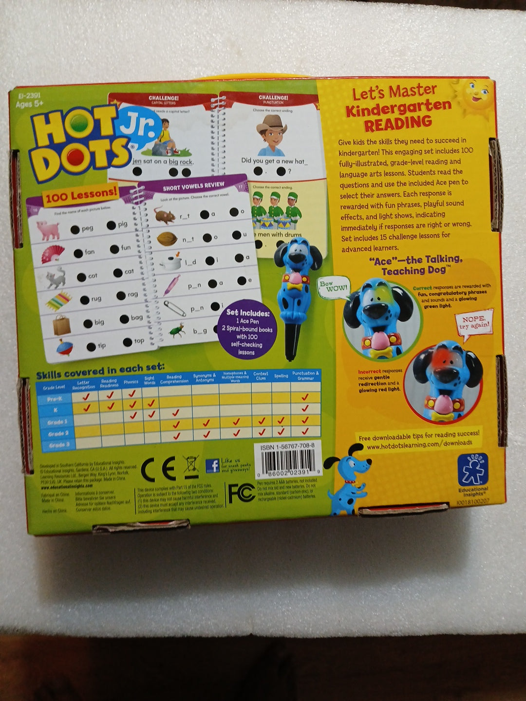 Hot Junior dots let's Master kindergarten reading with pin