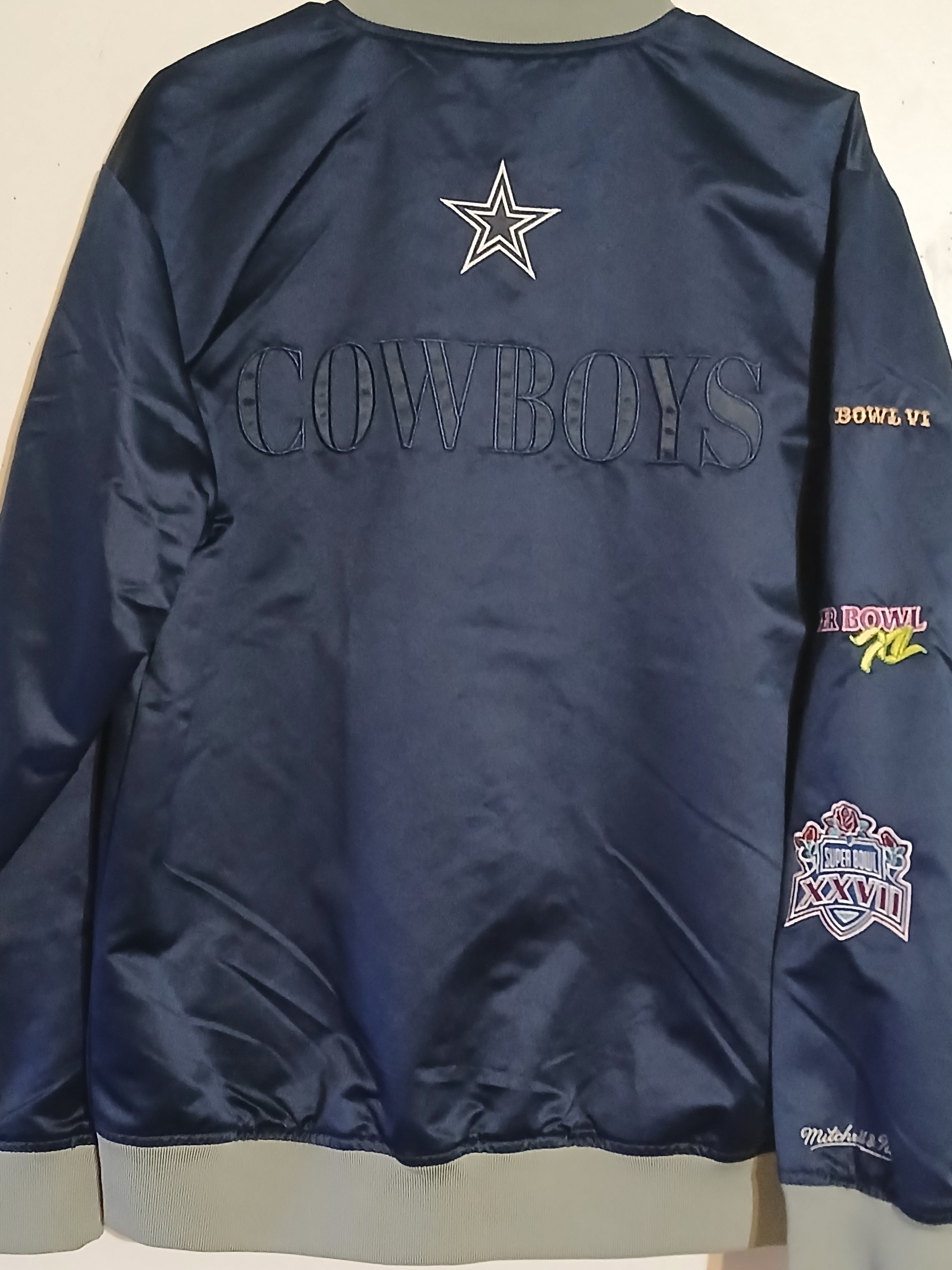 Mitchell & Ness  Vintage  Dallas Cowboys Super Bowl  History jacket Size Large