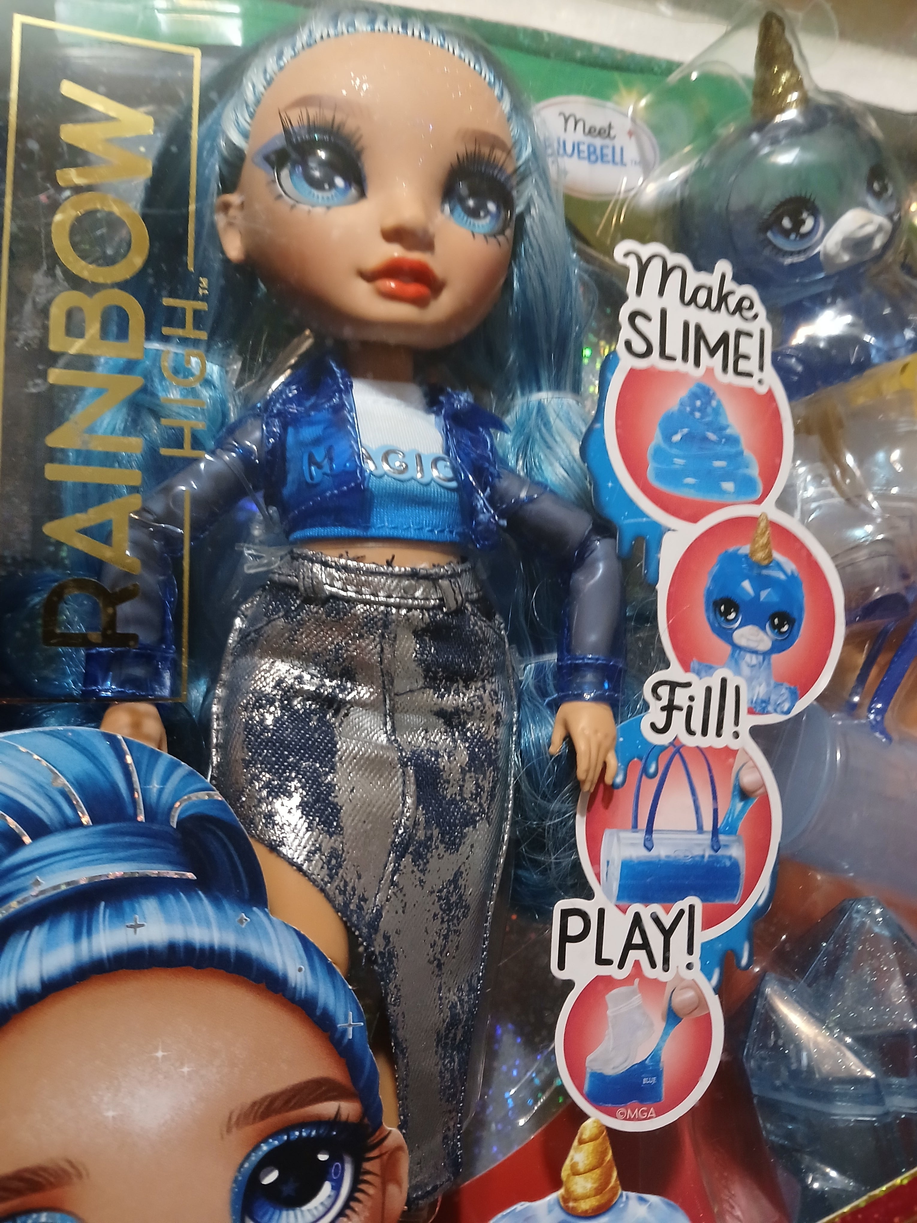 Rainbow High Skyler Bradshaw fashion doll with a slime kit and pet