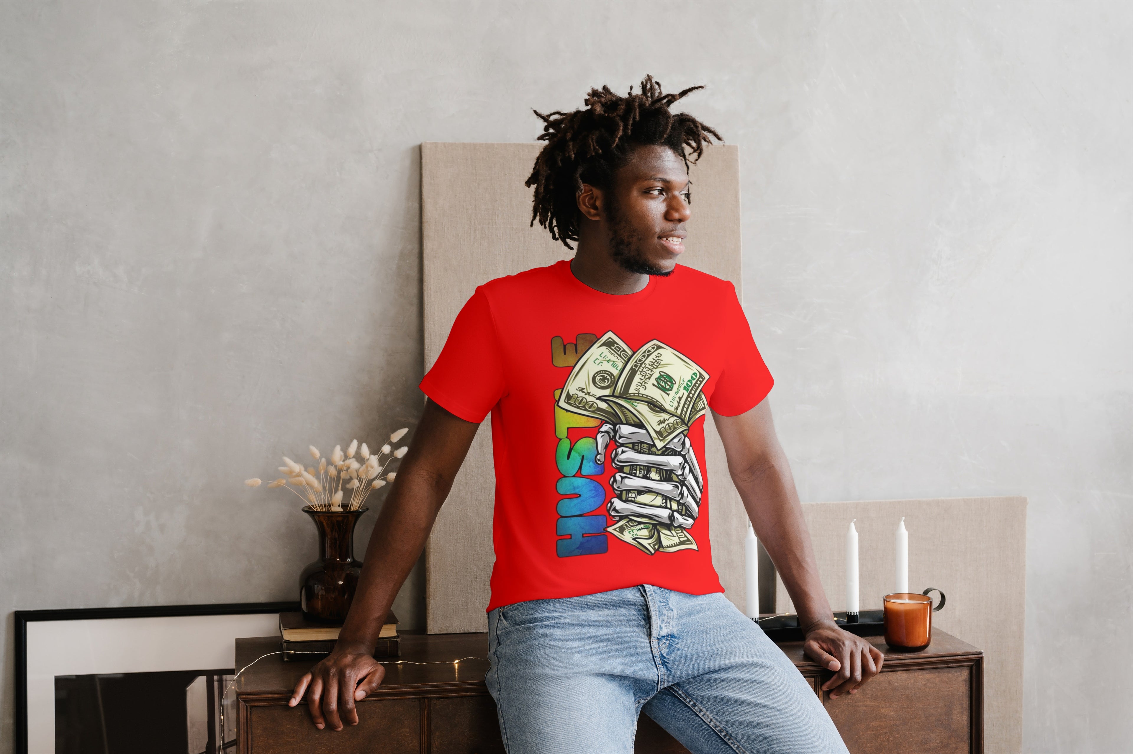 Men's T-Shirt Hustle Made By Lowe's Custom Design