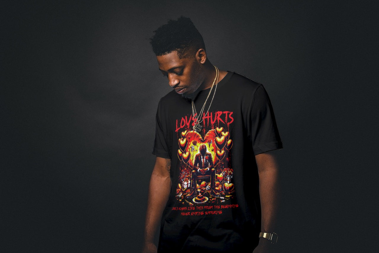 Love Hurts T Shirt Made By Lowe's Custom Designs