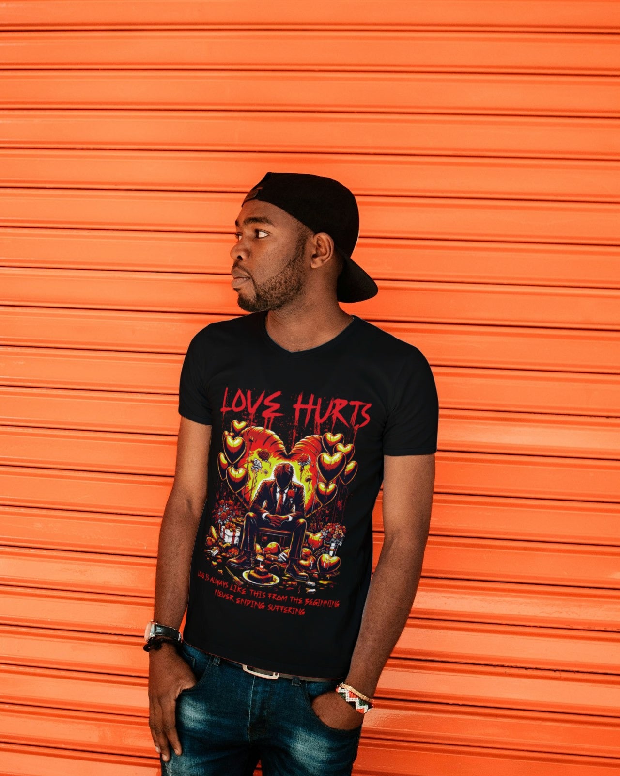 Love Hurts T Shirt Made By Lowe's Custom Designs