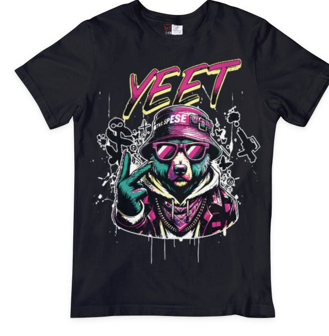 BEAR YEET T SHIRT UNISEX MADE BY LOWE'S CUSTOM DESIGNS
